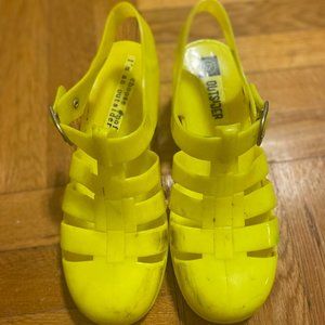 Yellow Jelly Shoes from Paris